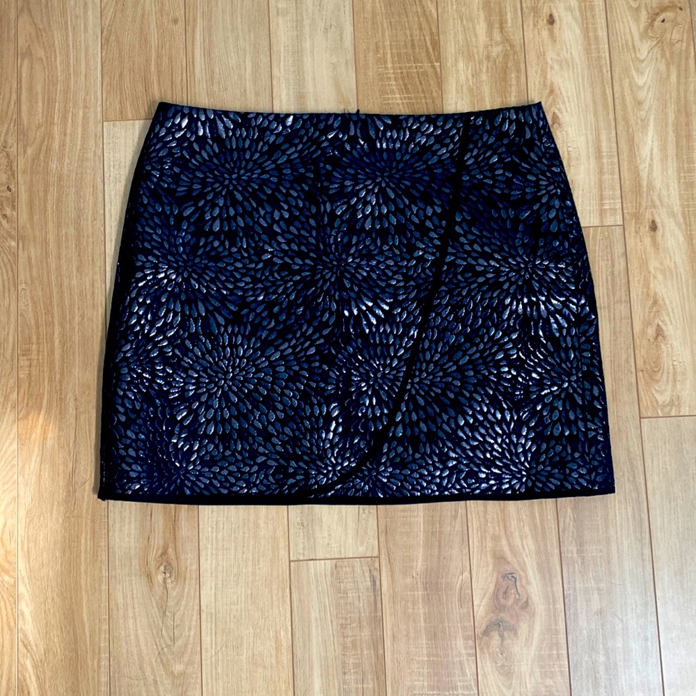 Loft Black Wrap Skirt